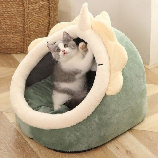 Cat Animal Party Bed: The Semi-Enclosed, Removable, and Washable Chateau for Your Furry Royalty