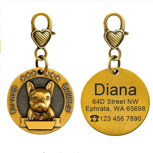 Paw-Print Passport: The Blinged-Out ID Tag for Dogs Who Think They're VIPs!