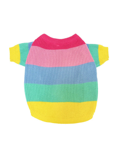 Color Me Woof: The Rainbow Sweater That Turns Your Pup Into a Walking Pot of Gold!