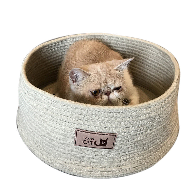 The Purrfect Pup Palace: Round Cat Bed for Tiny Dogs and Finicky Felines!