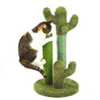 Cactus Cat Tree: The Prickly Playground for Kittens Who Need to Scratch Up a Storm!