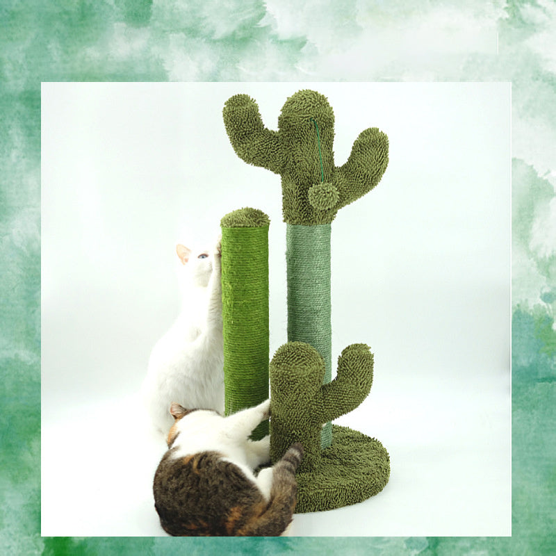 Cactus Cat Tree: The Prickly Playground for Kittens Who Need to Scratch Up a Storm!