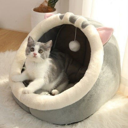 Cat Animal Party Bed: The Semi-Enclosed, Removable, and Washable Chateau for Your Furry Royalty