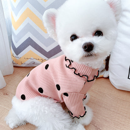 Pup’s Polka Party: The Dotted Turtleneck That Makes Every Dog a Fashion Icon!