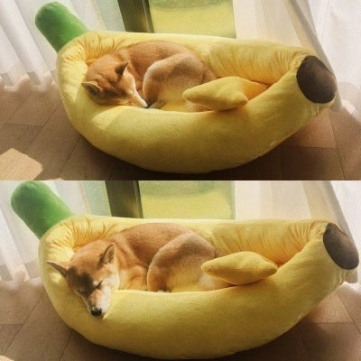 Banana Bedazzle: The Washable Pet Pad That Turns Nap Time into a Fruit-Fueled Fiesta!