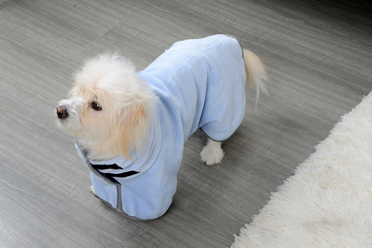 The Furry Squeegee: Quick-Dry Bathrobe for Paws and Whiskers!