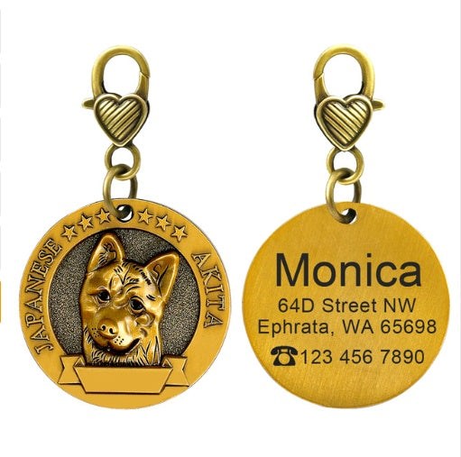 Paw-Print Passport: The Blinged-Out ID Tag for Dogs Who Think They're VIPs!