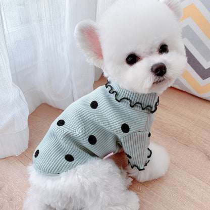 Pup’s Polka Party: The Dotted Turtleneck That Makes Every Dog a Fashion Icon!