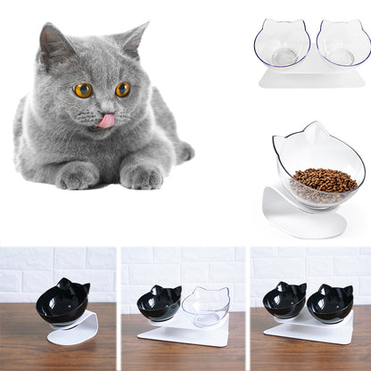 Purrfect Posture Platter: The Double-Bowl Dining Solution That Spoils Your Cat’s Neck and Taste Buds!