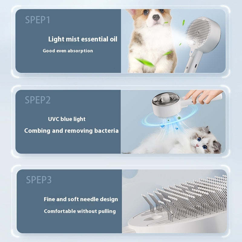 Fur-Flying Furry-Fixer: The Hair-Raising, Self-Cleaning Brush for Pets Who Shed Like Crazy!