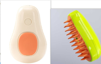 Avocado Bliss: The Electric Steam Brush That Turns Grooming Into a Spa Day for Your Pet!