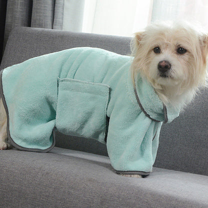 The Furry Squeegee: Quick-Dry Bathrobe for Paws and Whiskers!