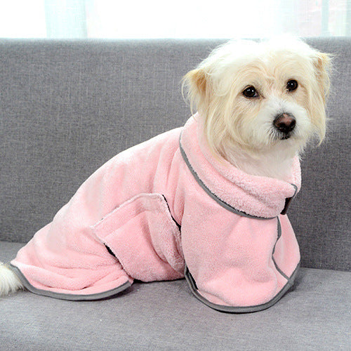 The Furry Squeegee: Quick-Dry Bathrobe for Paws and Whiskers!